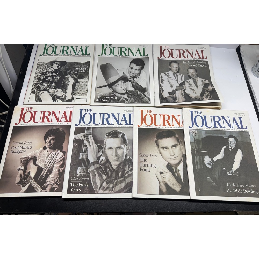 Vintage The Journal Old-Time Country Music Magazine Lot 7 Issues 1993-1995